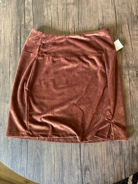 Ultra Flirt Rust Corduroy Mini Skirt